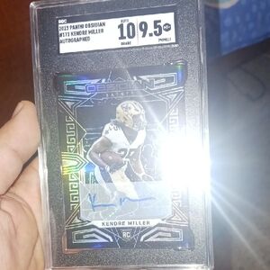 Panini Obsidian Kendre Miller Card - Black and Silver